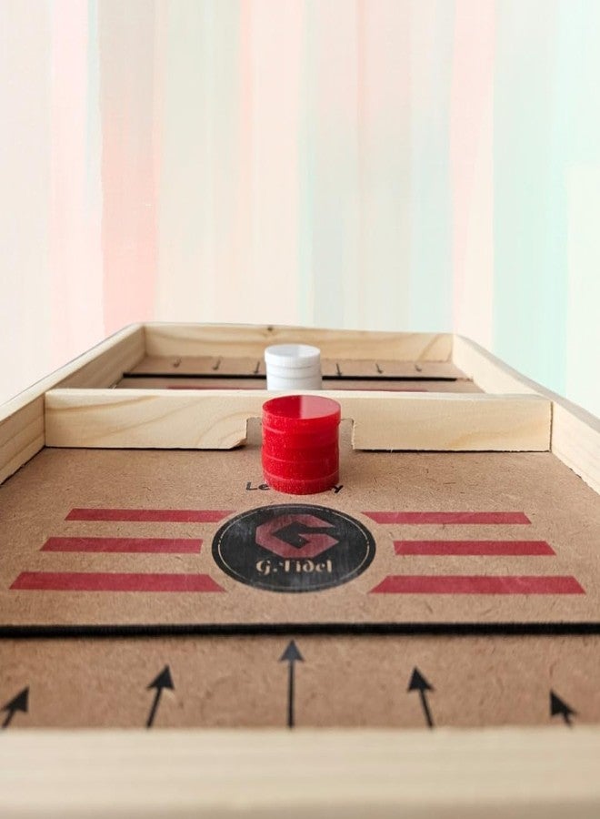 G.FIDEL لعبة هوكي احترافية كبيرة الحجم من جي.فيدل مقاس 24 بوصة | أسرع | أسرع من أول لمسة | لعبة لوحية داخلية للأطفال والكبار والعائلة. - Image 5